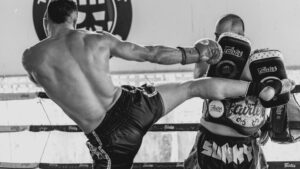 Resilience being tested by fighters in training for muay thai,